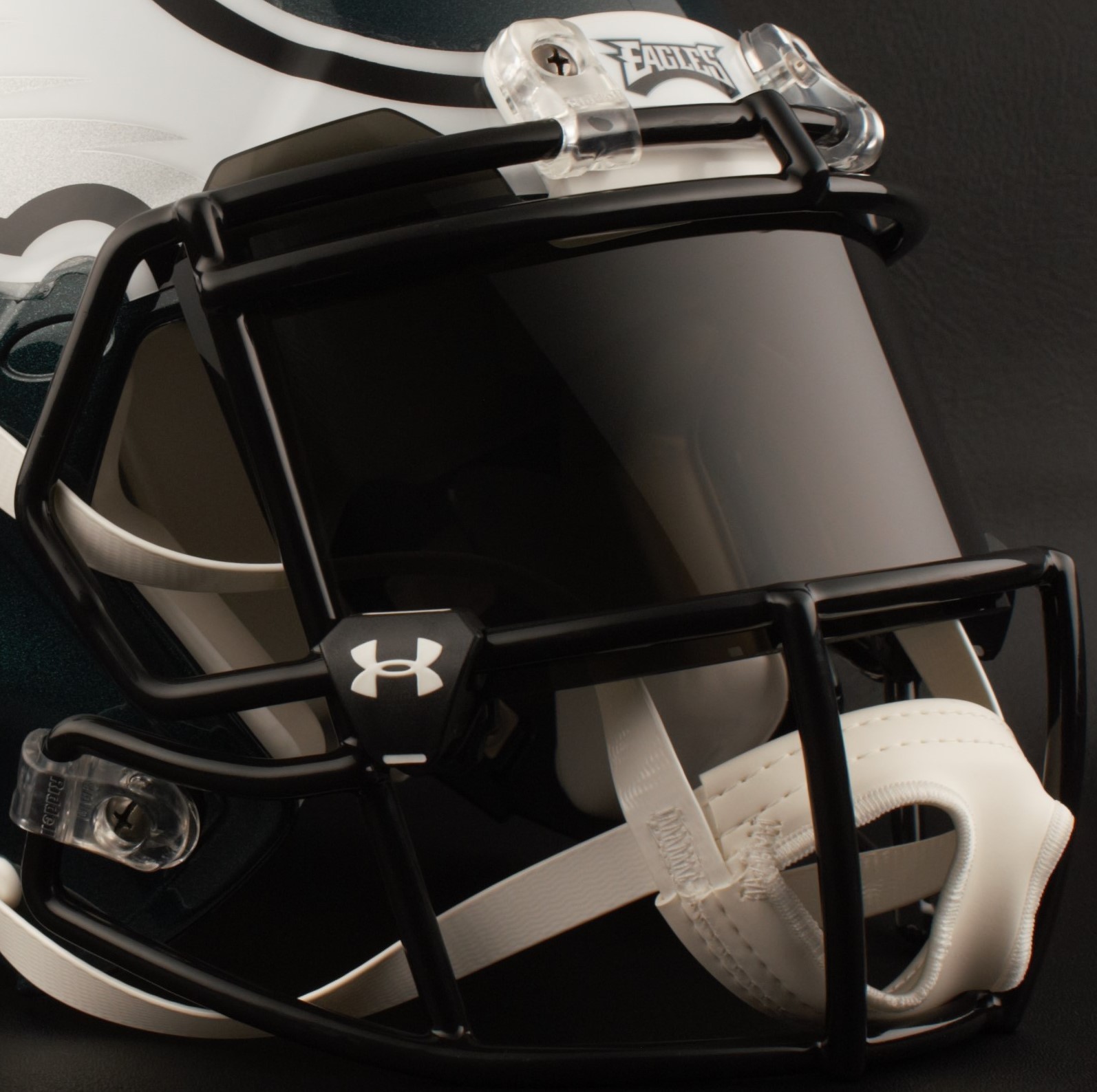 PHILADELPHIA EAGLES Authentic GAMEDAY Football Helmet w/ BLACK-TINT Eye Shield