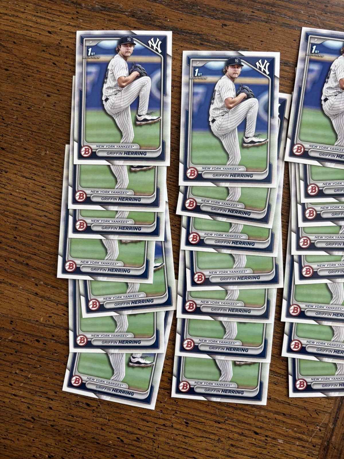 30x 2024 Bowman Draft Griffin Herring 1st Bowman Prospects Lot BD-173 Yankees