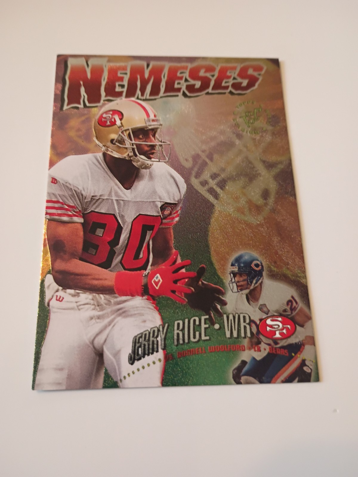 1995 Topps Stadium Club – Nemeses Jerry Rice, Donnell Woolford #N10