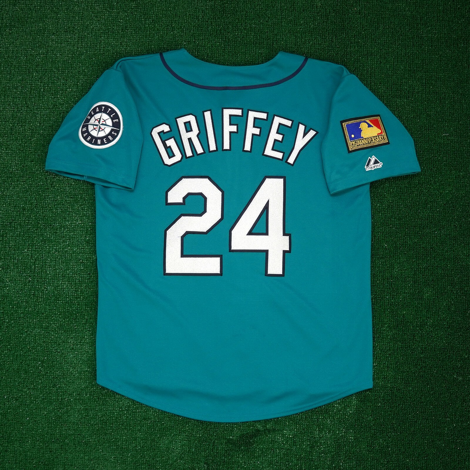Ken Griffey Jr. 1994 Seattle Mariners 125th Anniv. Alt Teal Jersey Men’s (S-3XL)