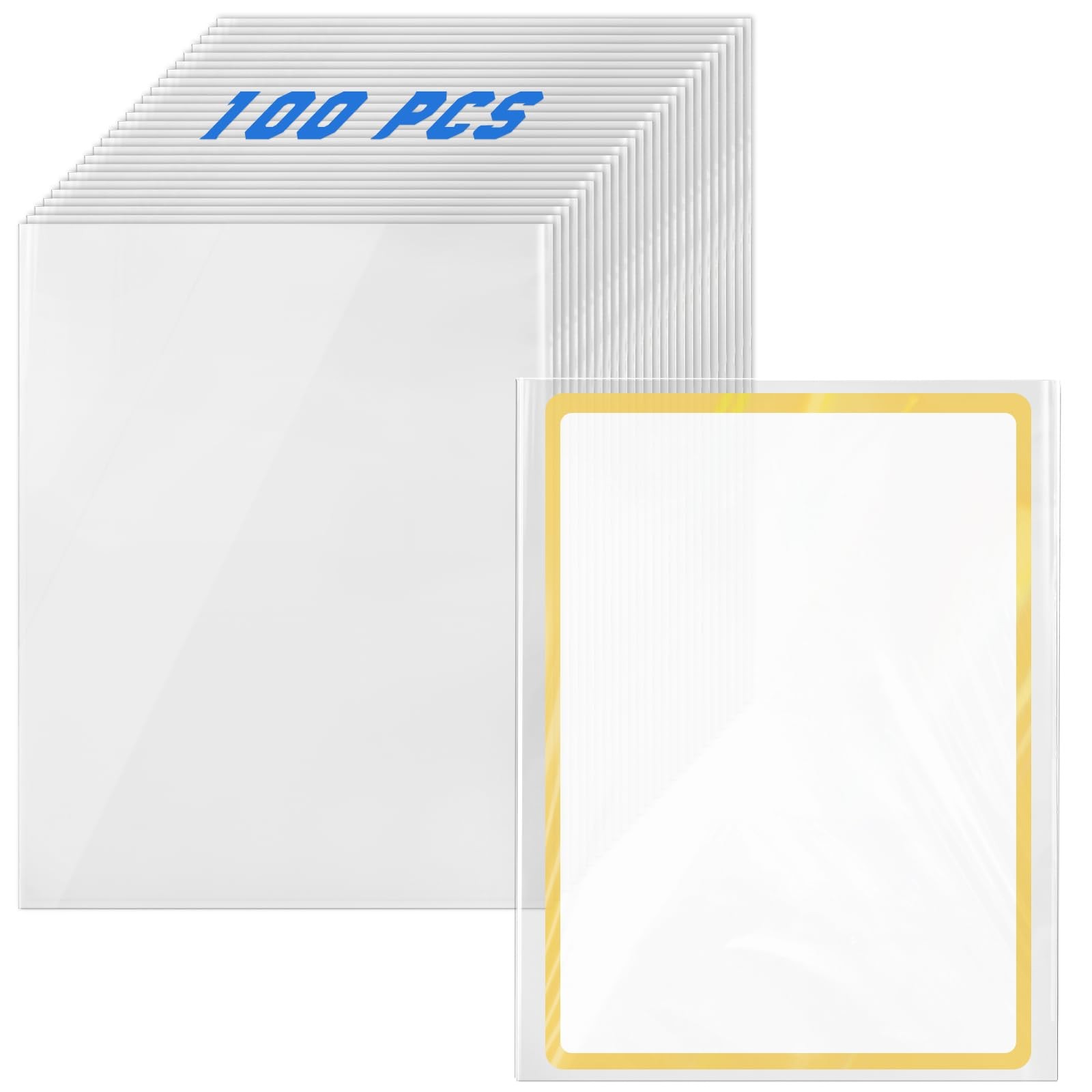 Jumbo Card Sleeves, Oversized Card Sleeves for TCG Trading Cards, Extra Thick…