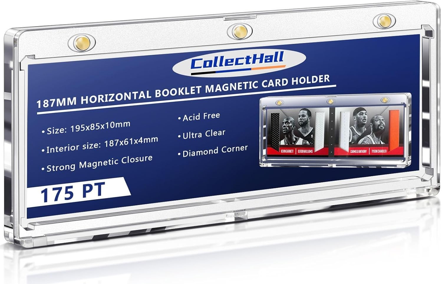 187mm Horizontal Booklet Magnetic Card Holder 175 PT, Playbook Display Holer, 2