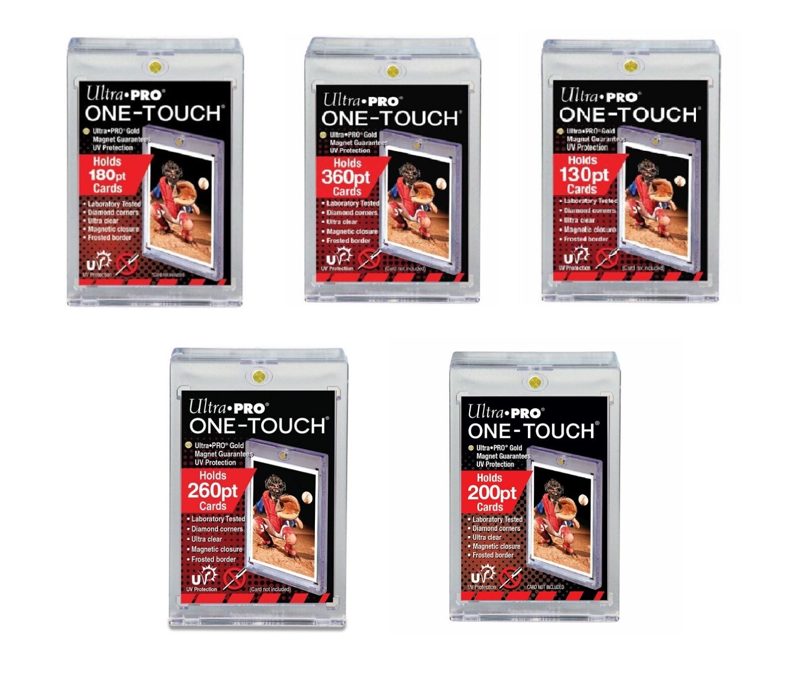 Ultra Pro Thick/Super Thick One Touch Card Holders 130pt 180pt 200pt 260pt 360pt