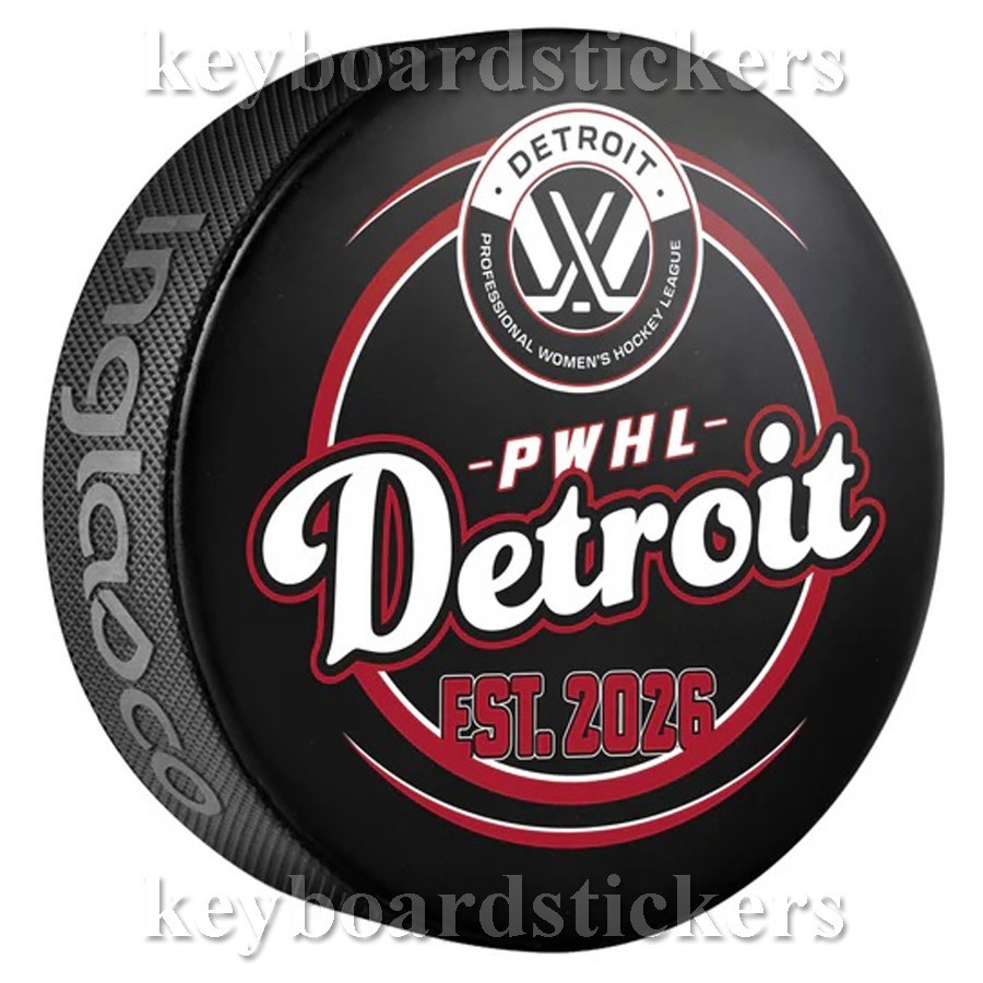 PWHL Detroit Inaugural Souvenir Hockey Puck EST.2026 – NEW TEAM