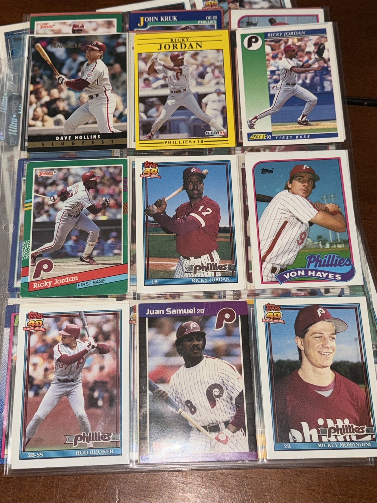 Philadelphia Phillies Lot Baseball Cards Mike Lieberthal Dale Murphy Maddux
