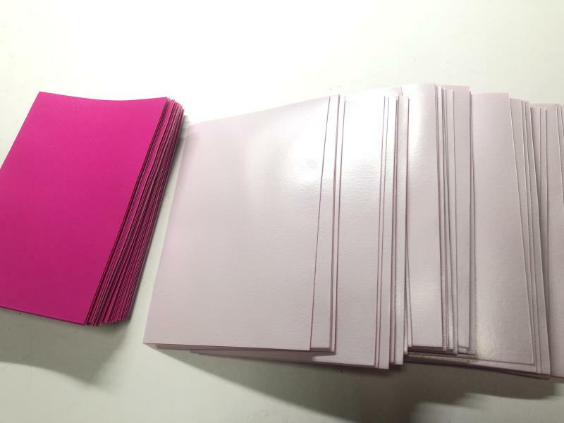 Lenayuyu 300pcs Roseredwhite Protector Standard MTG Card Sleeves 66x91mm Matte