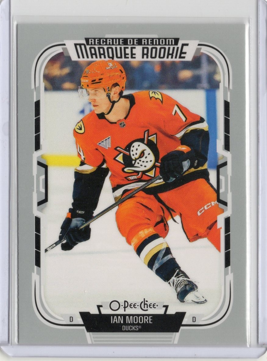 2025-26 OPC Marquee Rookie #560 Ian Moore – Anaheim Ducks Fire Sale!