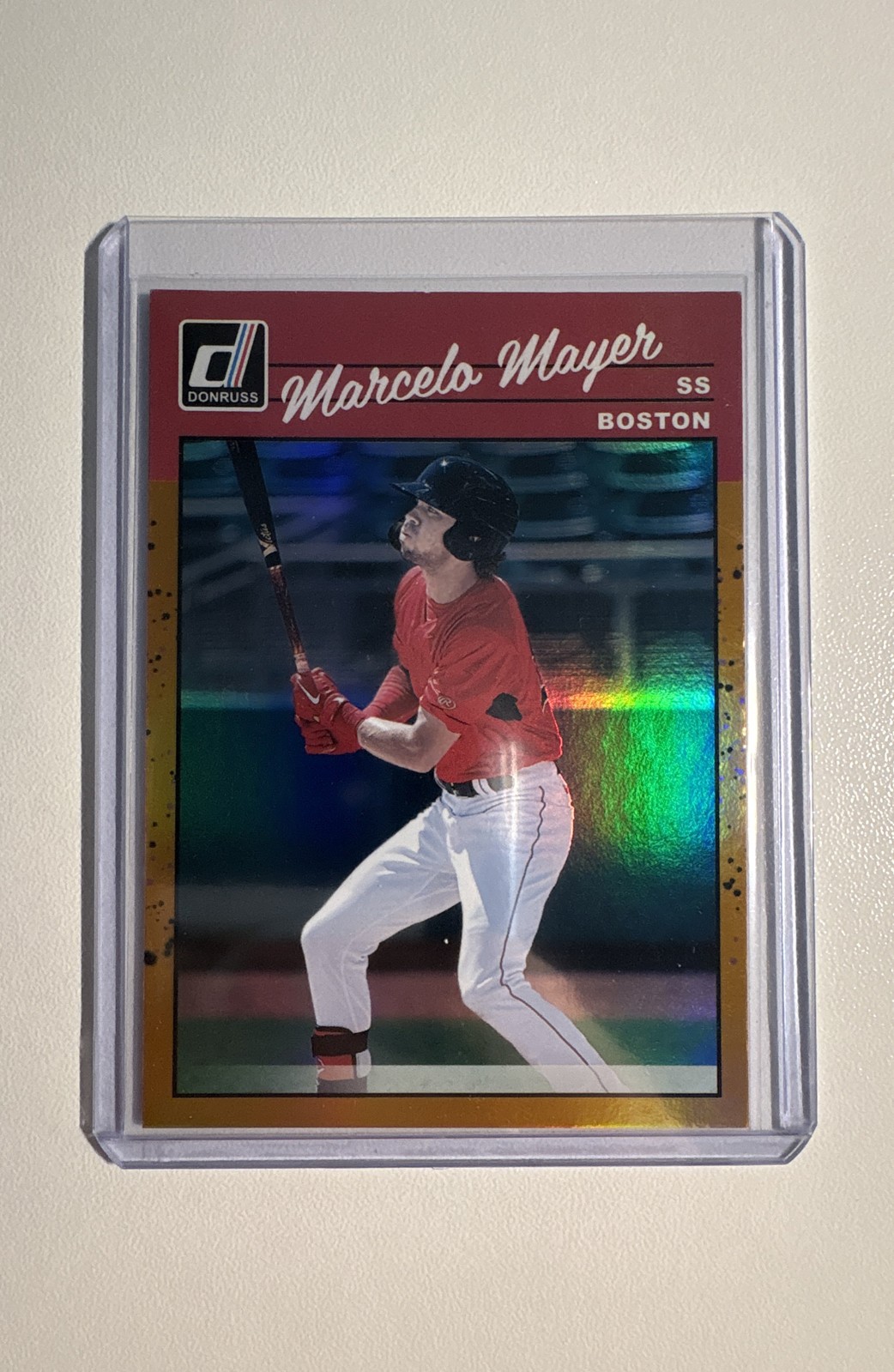 2023 Panini Donruss Retro 1990 Marcelo Mayer #248 Holo Orange (RC) Red Sox MLB