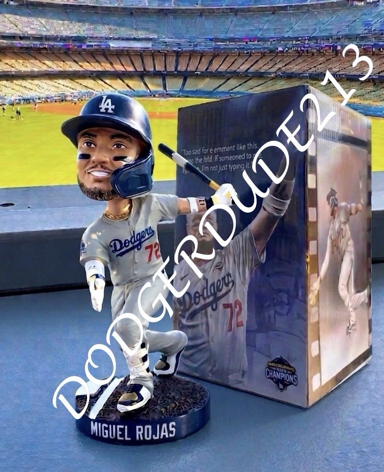 🇻🇪🏆 LA Dodgers Miguel Rojas Game 7 Home Run Bobblehead 5/8/26 🇻🇪🏆