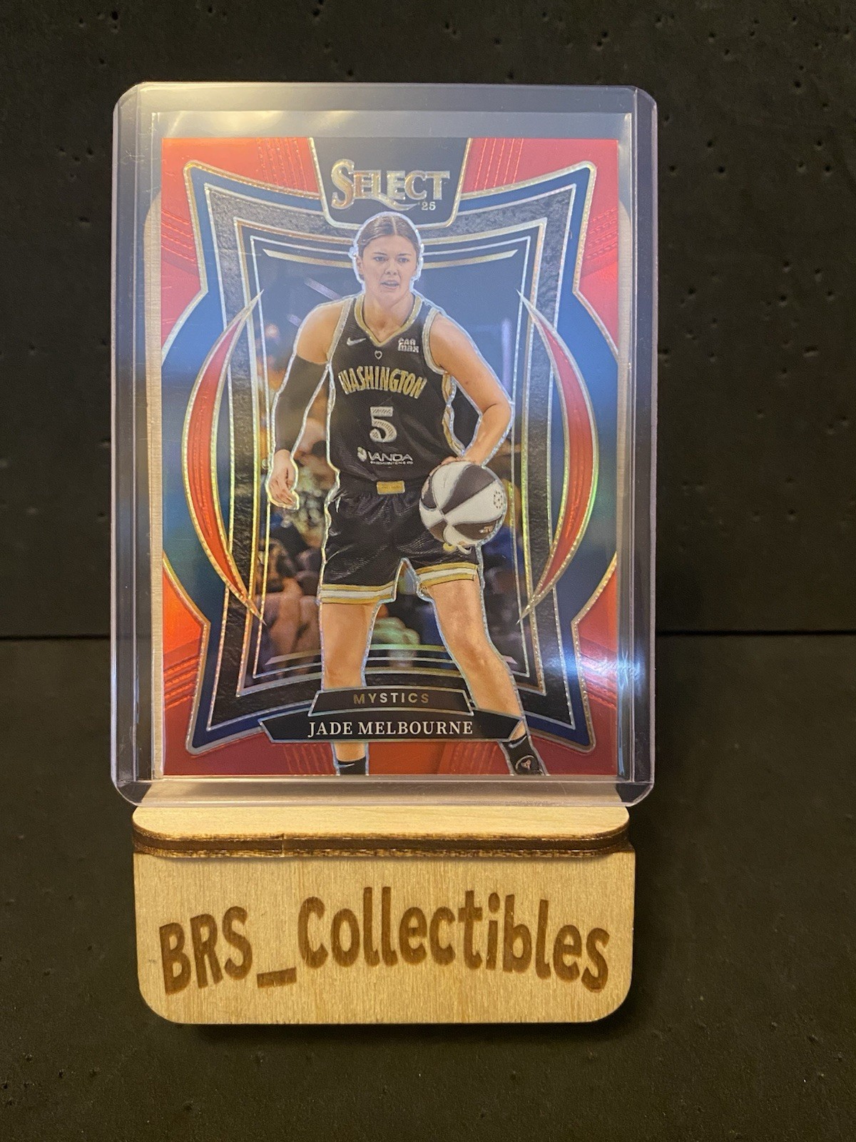 2025 Panini Select WNBA JADE MELBOURNE RED PRIZM MYSTICS /149