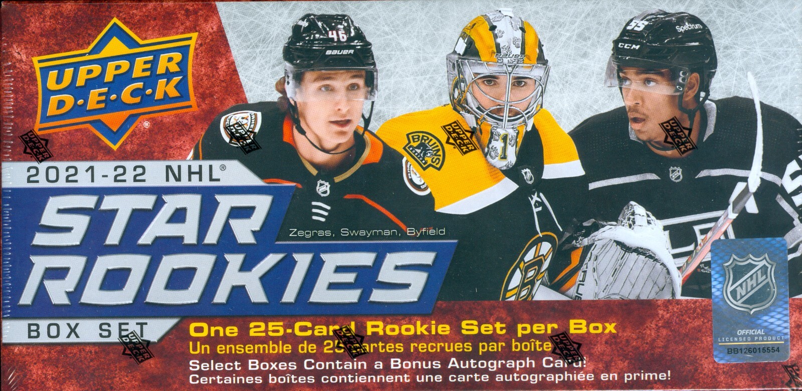 2021/22 Upper Deck NHL Hockey Star Rookies Factory Sealed 25-Card Box Set