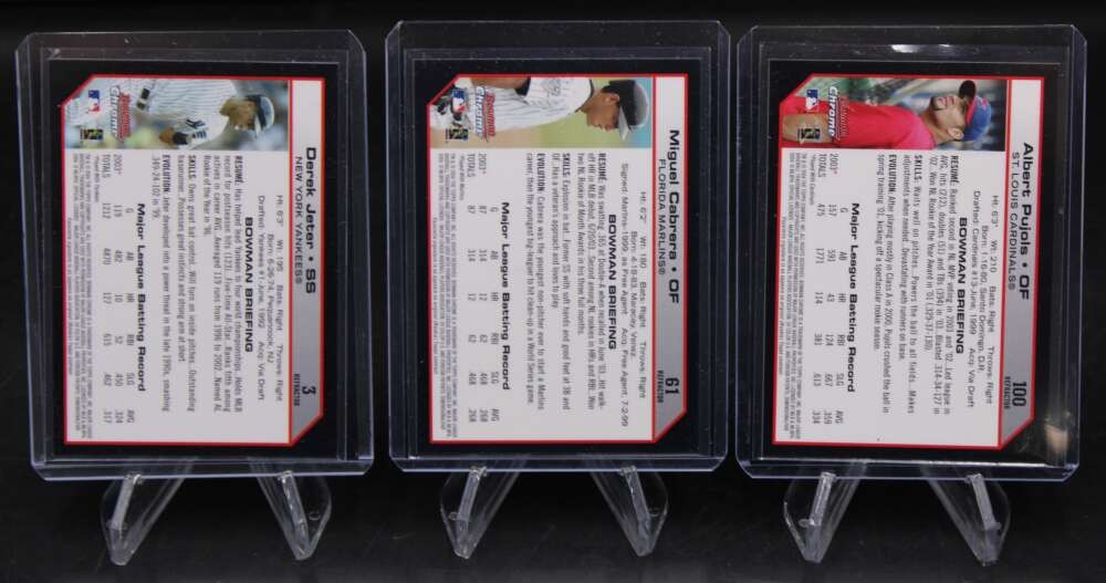 2004 Bowman Chrome Baseball Partial Refractor Set 203/330 Cabrera DN929