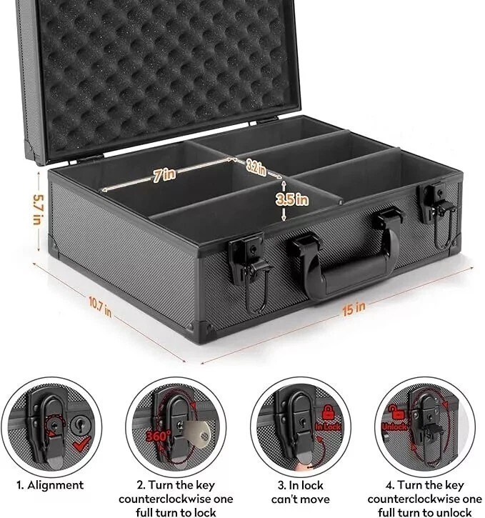 Card Case Storage Box for Toploader 600+ 35PT 3″x4″ Trading Sport Card w/