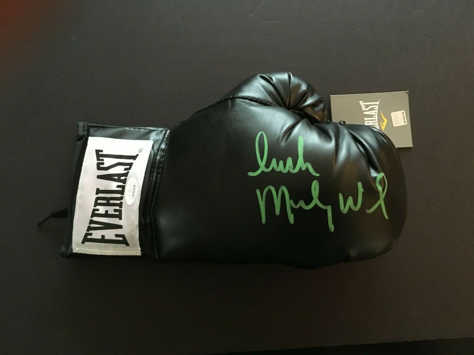 MICKY WARD AUTOGRAPHED RIGHT BLACK BOXING GLOVE J.S.A.