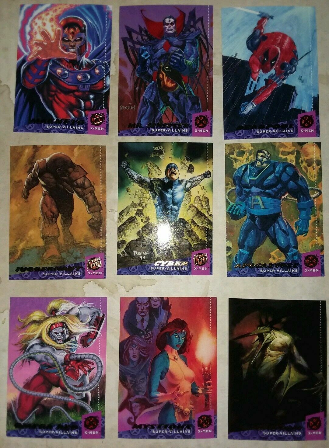 X-MEN Marvel (1994, ULTRA FLEER ) Base Cards Complete your set