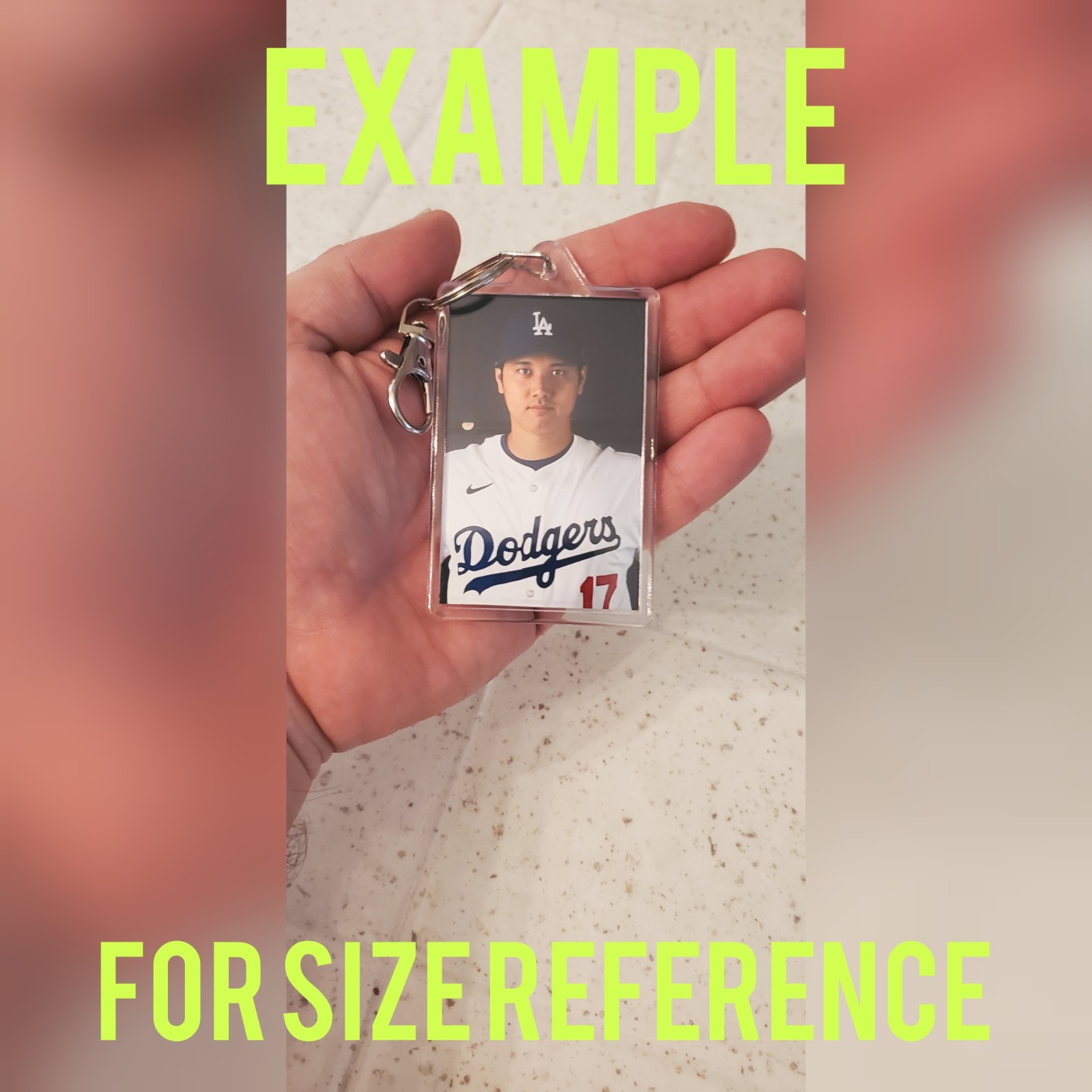 World Baseball Classic Photo Keychain 2026 Team Logo Dual Image USA Japan Korea