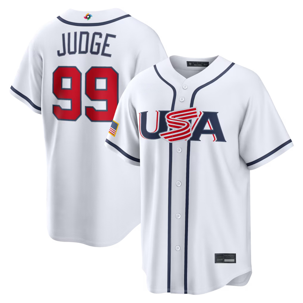 Men’s USA Baseball White 2026 World Baseball Classic Stitched Jersey All Player