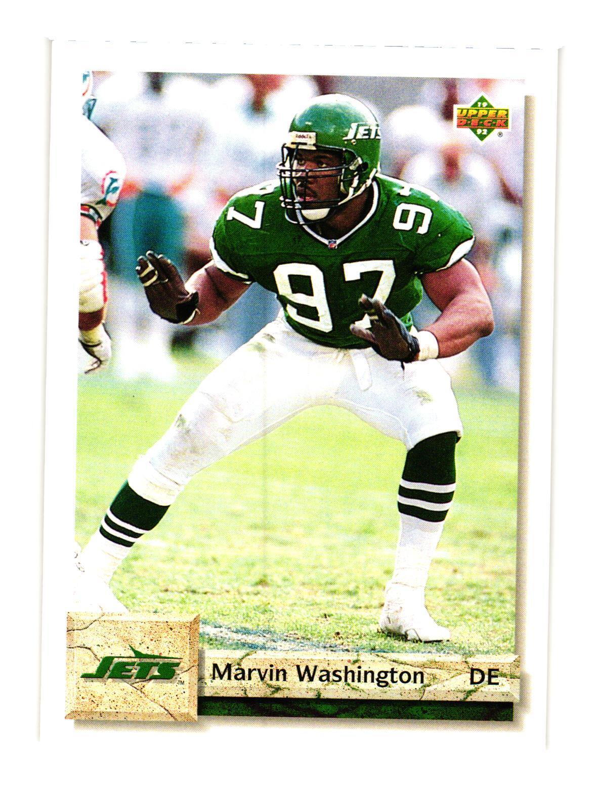 1992 Upper Deck #480 Marvin Washington New York Jets