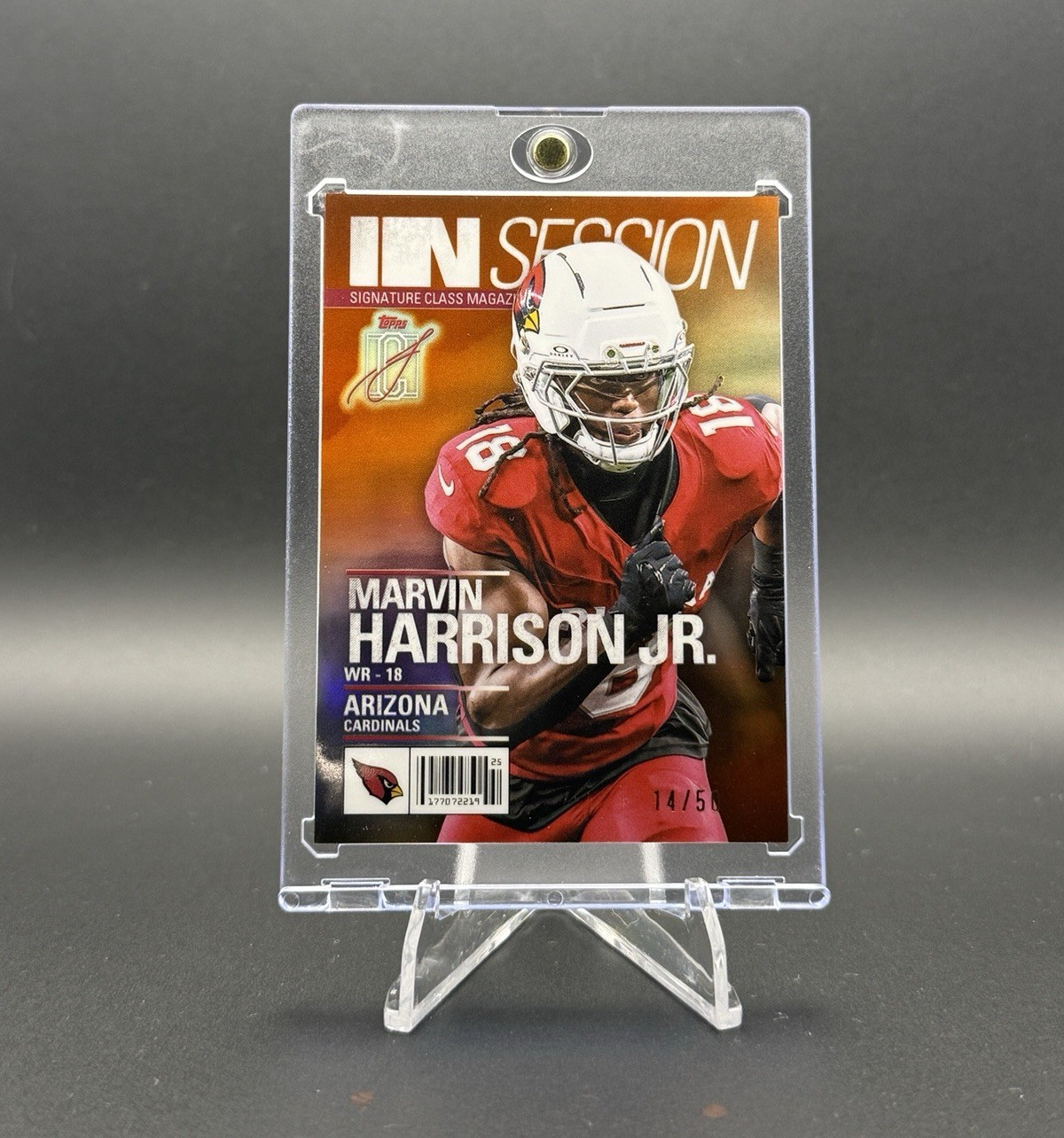 Topps 2025 Signature Class In Session Marvin Harrison Jr. IS-1 14/50 Cardinals