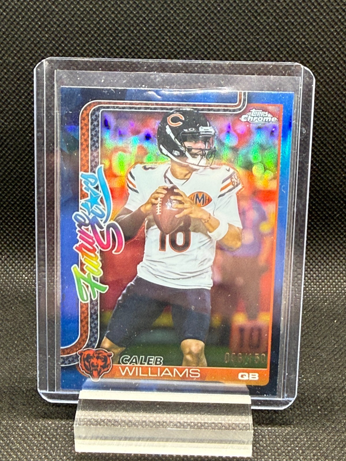 2025 Topps Chrome Caleb Williams Future Stars Blue /150 FS-1 Bears
