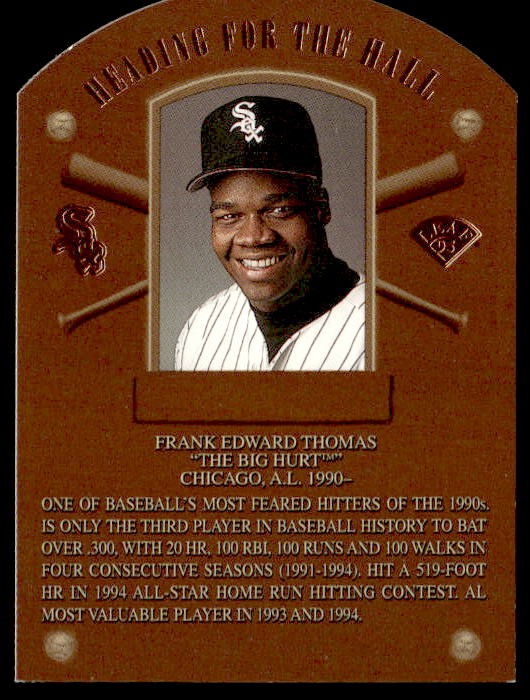 1995 Leaf #1 Frank Thomas Heading for the Hall #/5000