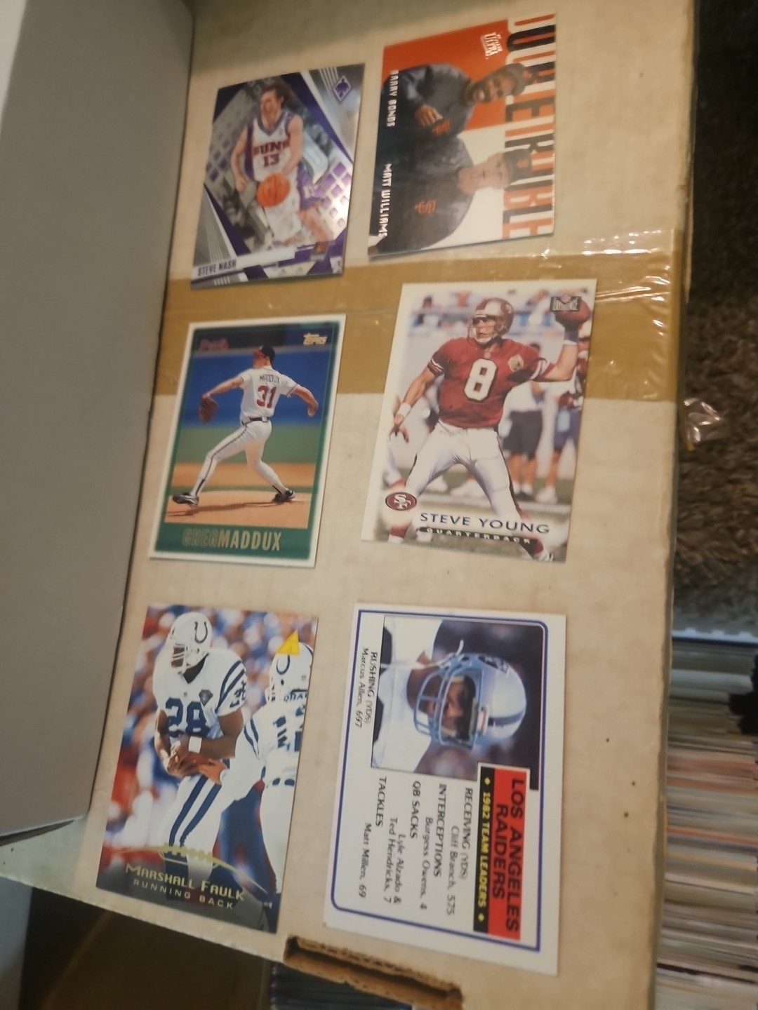 Lot 200 HOF Cards No Duplicates Vintage. MODERN MLB, NFL, NBA