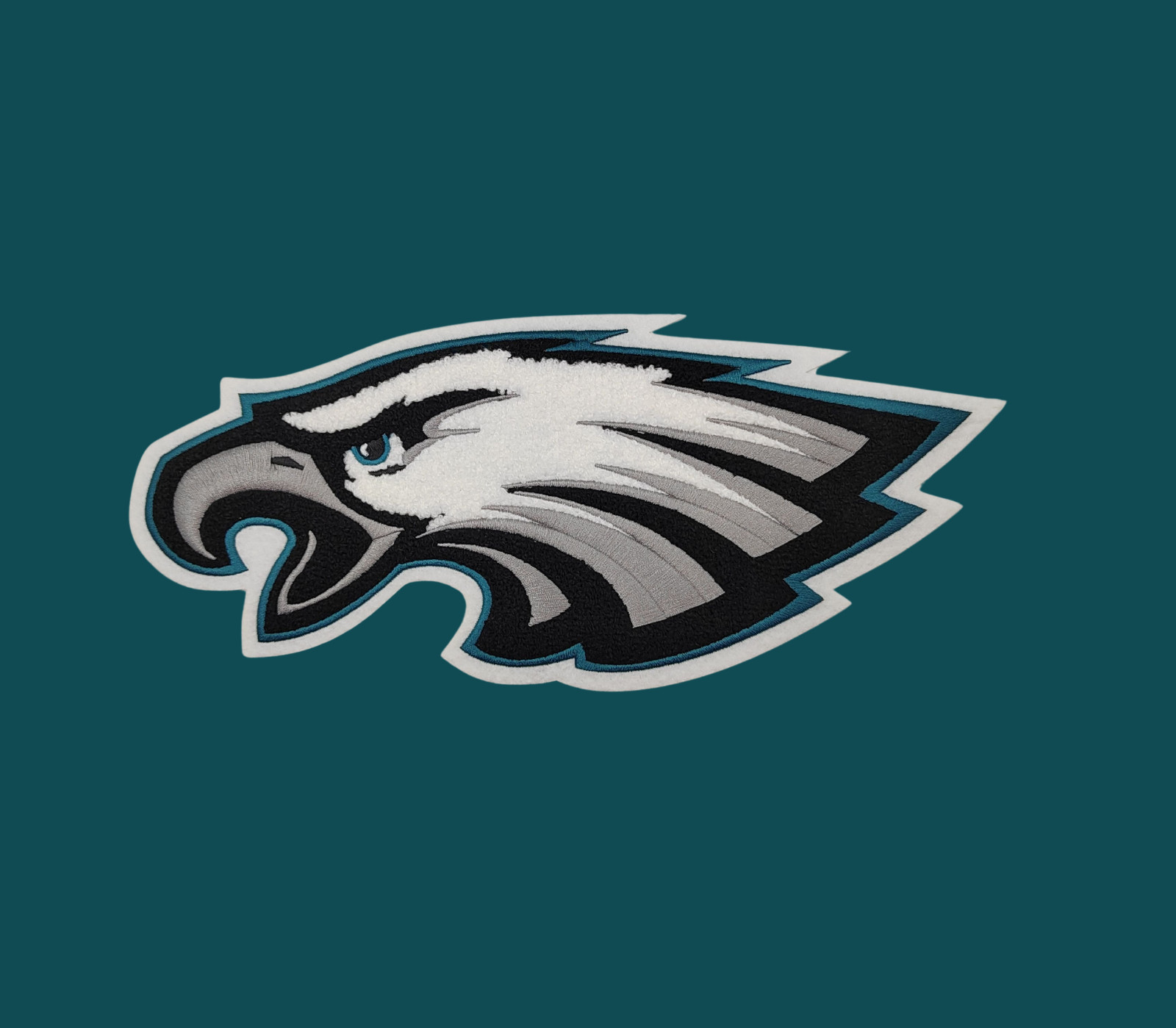 Philadelphia Eagles Chenille Patch Iron-On Huge 12″x5″