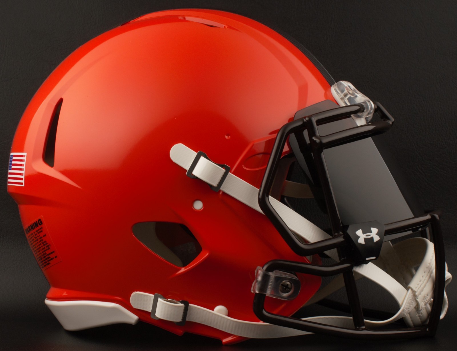 CLEVELAND BROWNS NFL Football Helmet with BLACK-TINT Visor / Eye Shield