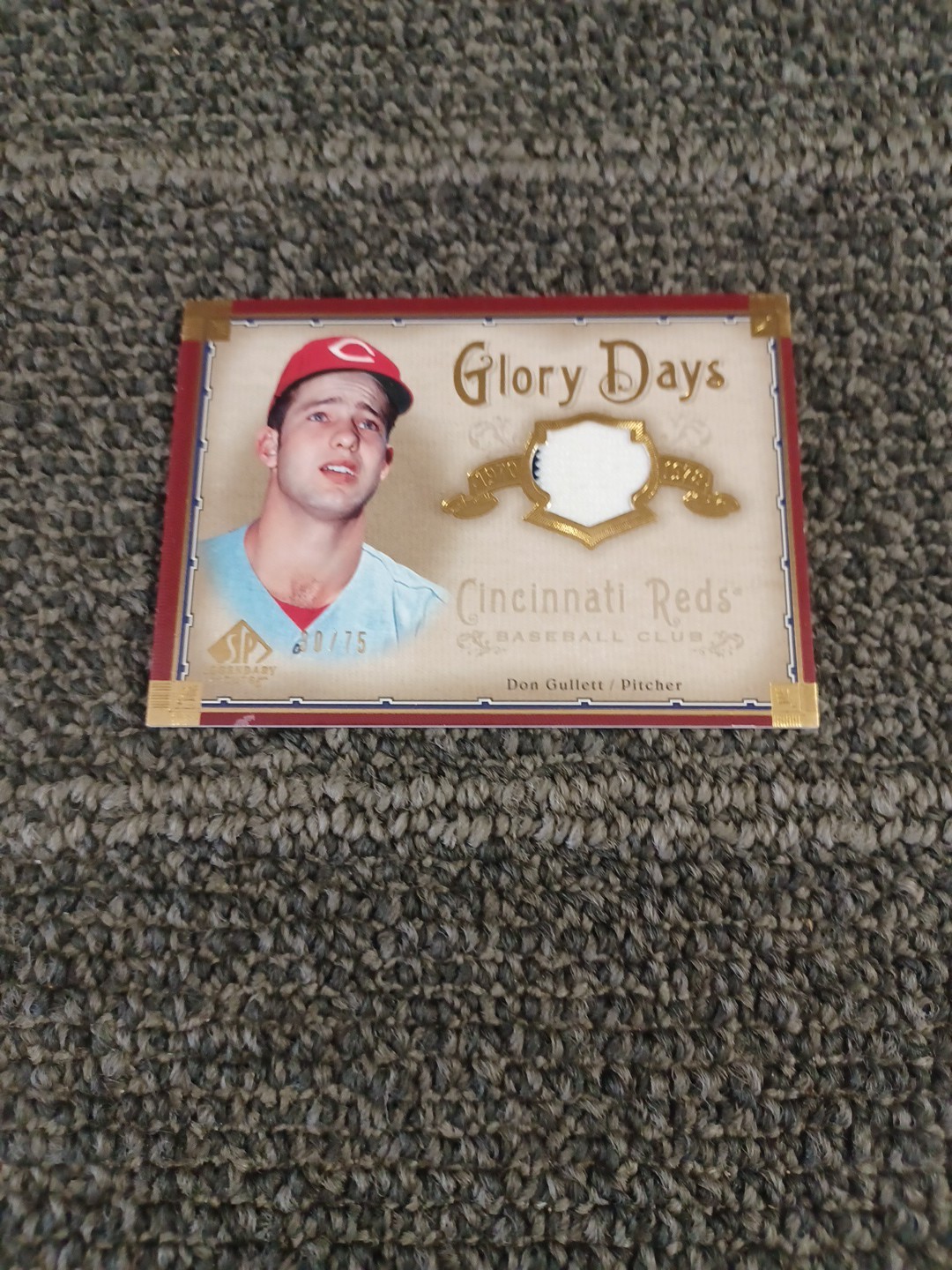 2005 SP Legendary Cuts – Glory Days Don Gullett #GD-GU Jerseys (MEM) #30/75