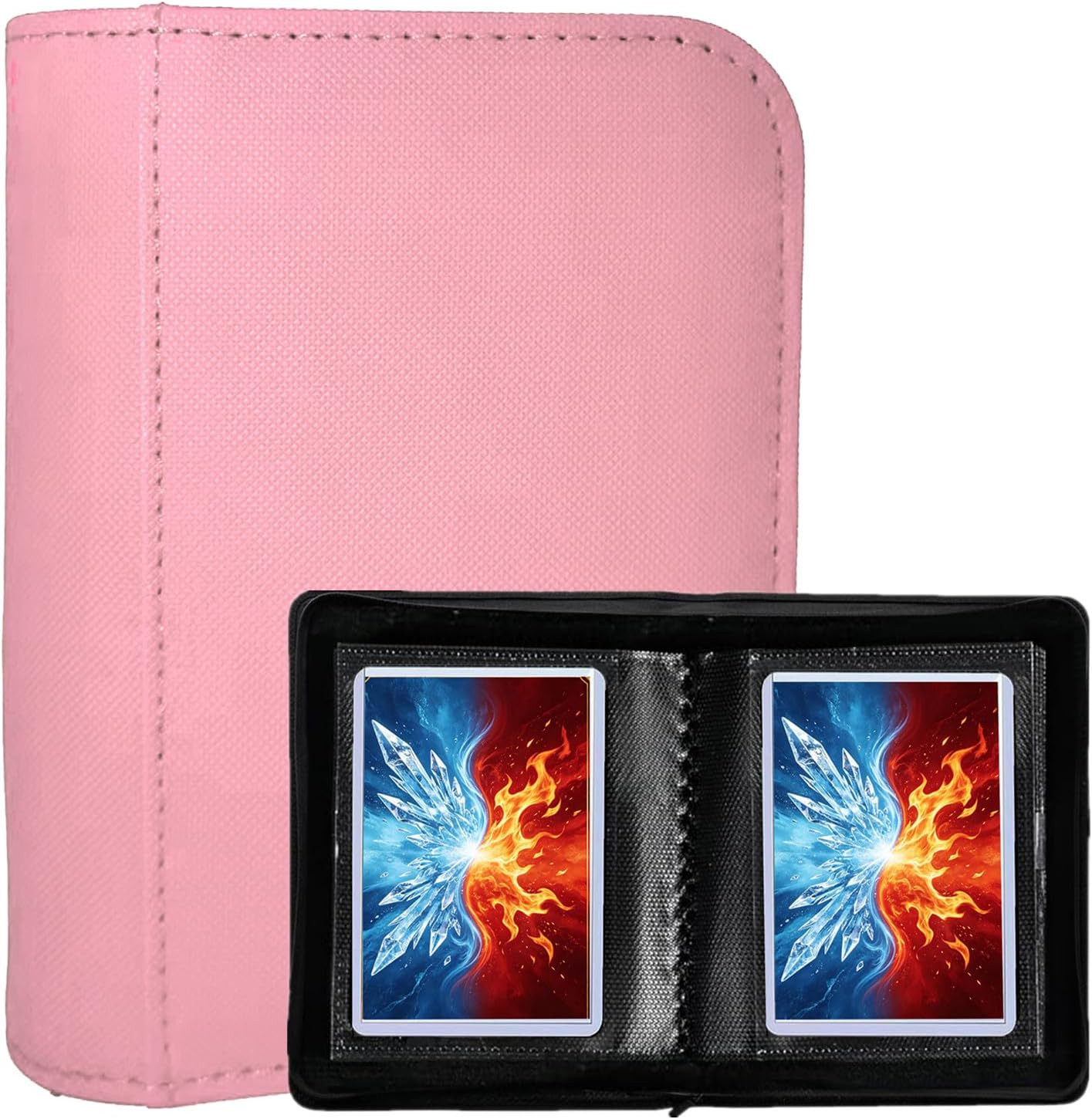 Toploader Binder 30 Cards – 1 Pocket Top Loader Zippered Album with Side-Loading