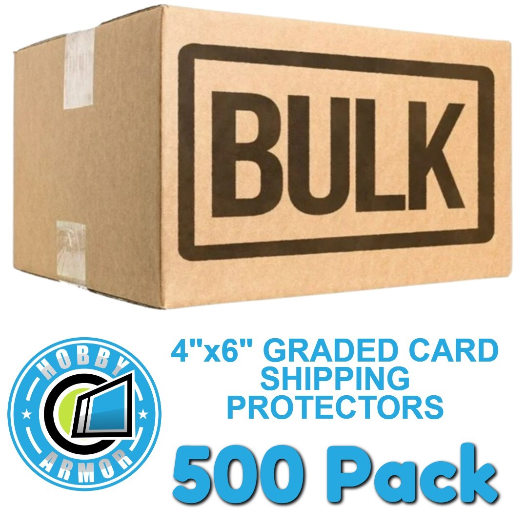 Hobby Armor Graded Card Shipping Protectors 4″ x 6″ Trading Card Mailer 500 Pack