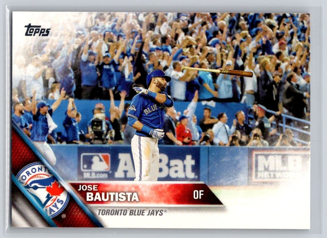 Jose Bautista (2015 ALDS ICONIC BAT FLIP) – 2016 Topps #96 – Toronto Blue Jays