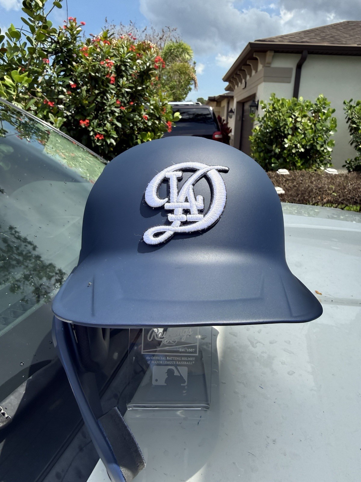 LOS ANGELES DODGERS CITY CONNECT RAWLINGS MACH PRO CUSTOM BATTING HELMET RARE