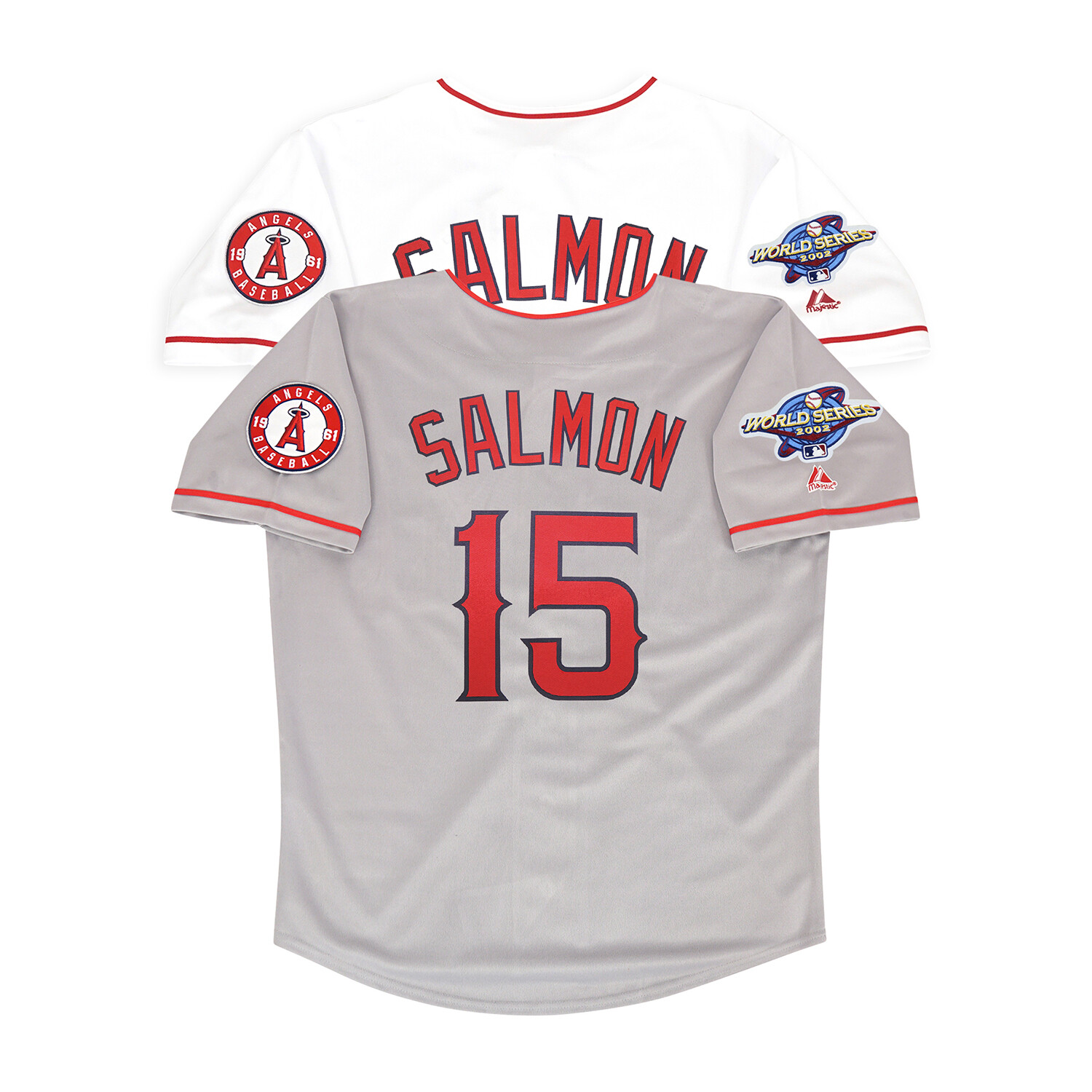 Tim Salmon 2002 Anaheim LA Angels World Series Home & Road Men’s Jersey