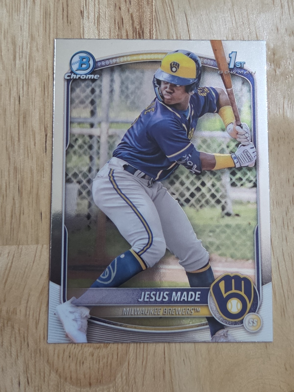 2025 Bowman Chrome JESUS MADE #BCP-50 1st Rookie Brewers