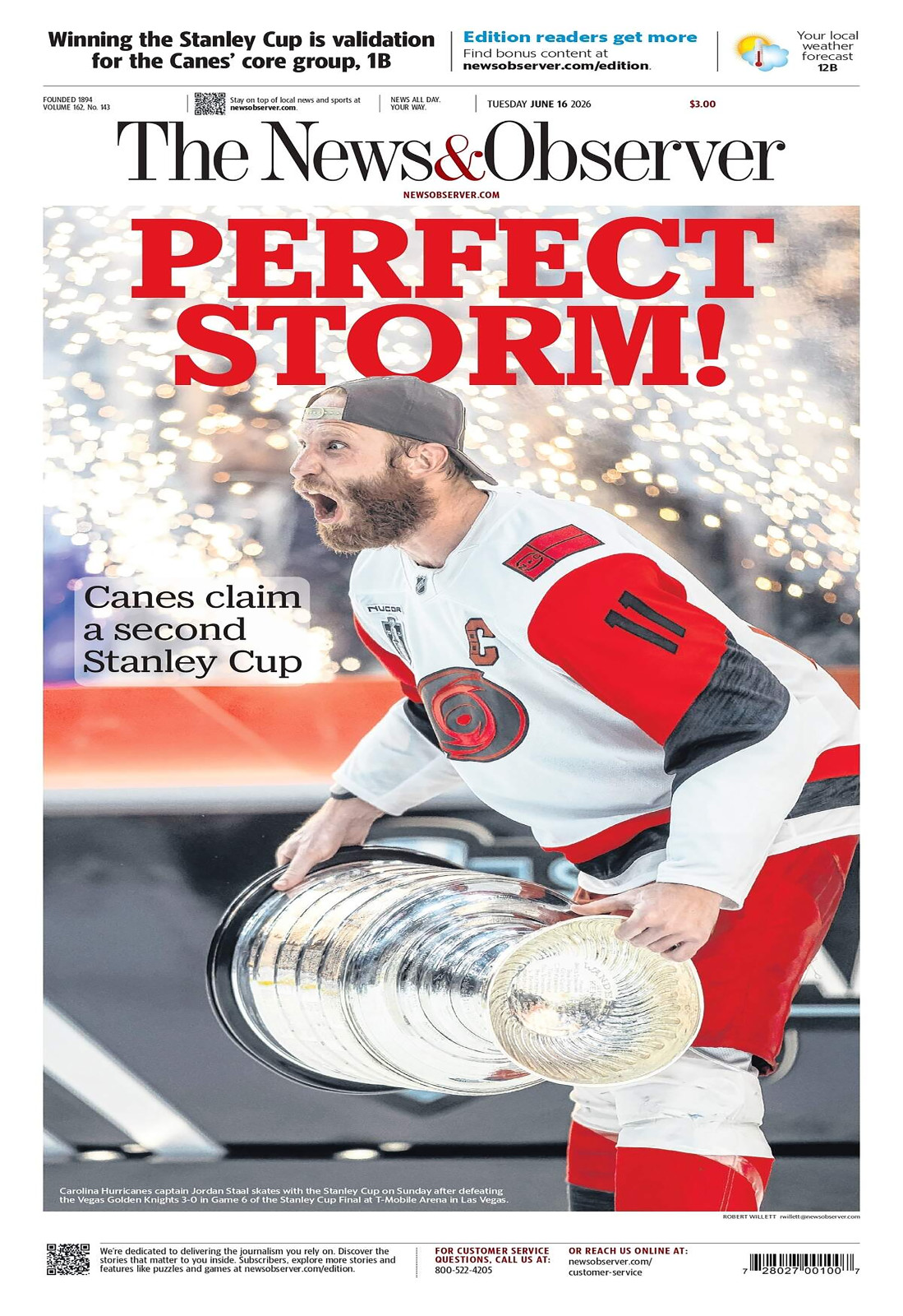 Carolina Hurricanes Stanley Cup Champions Poster Multiple Sz Stanley Cup Champ D