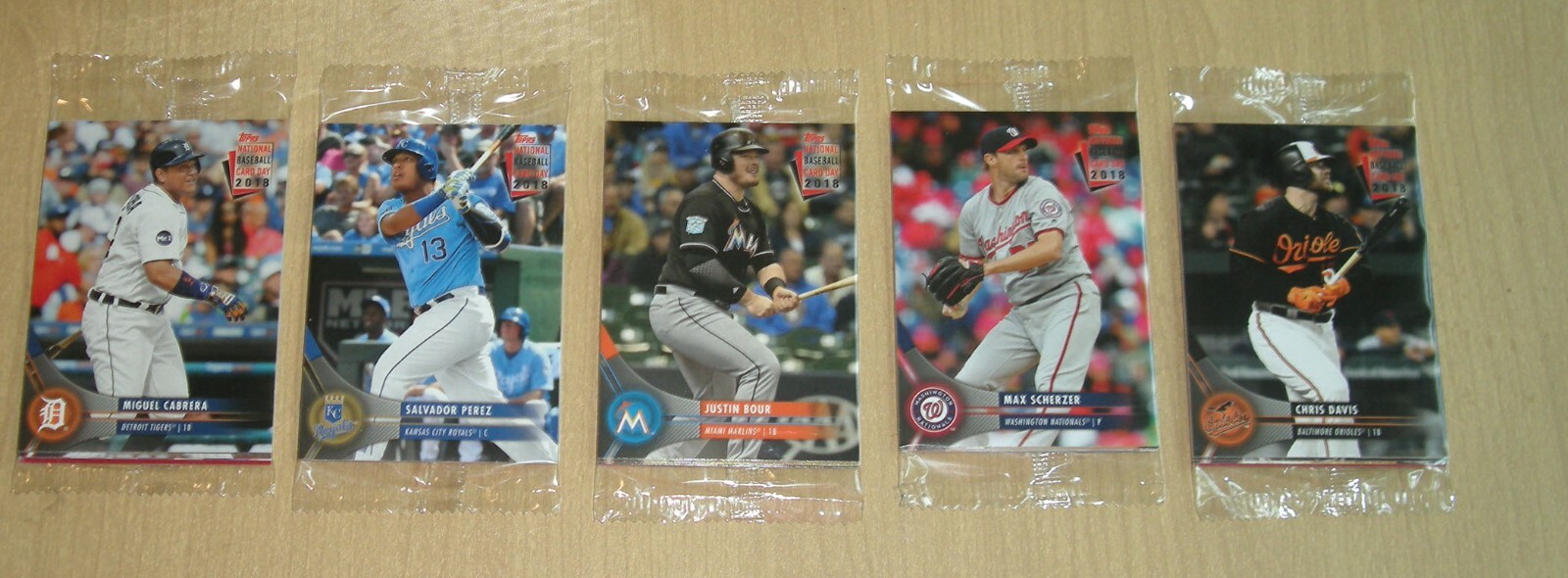 2018 Topps National Trading Card Day 5-pack lot sealed cello pack possibl ohtani