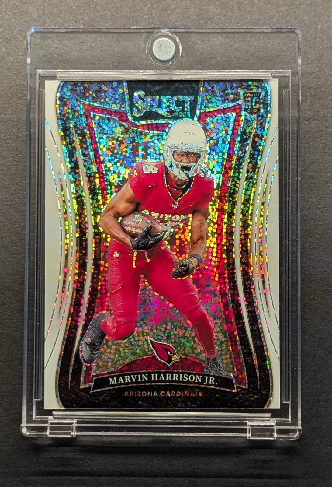 MARVIN HARRISON JR. Rookie 2024 Select White Sparkle Prizm SSP Case Hit RC