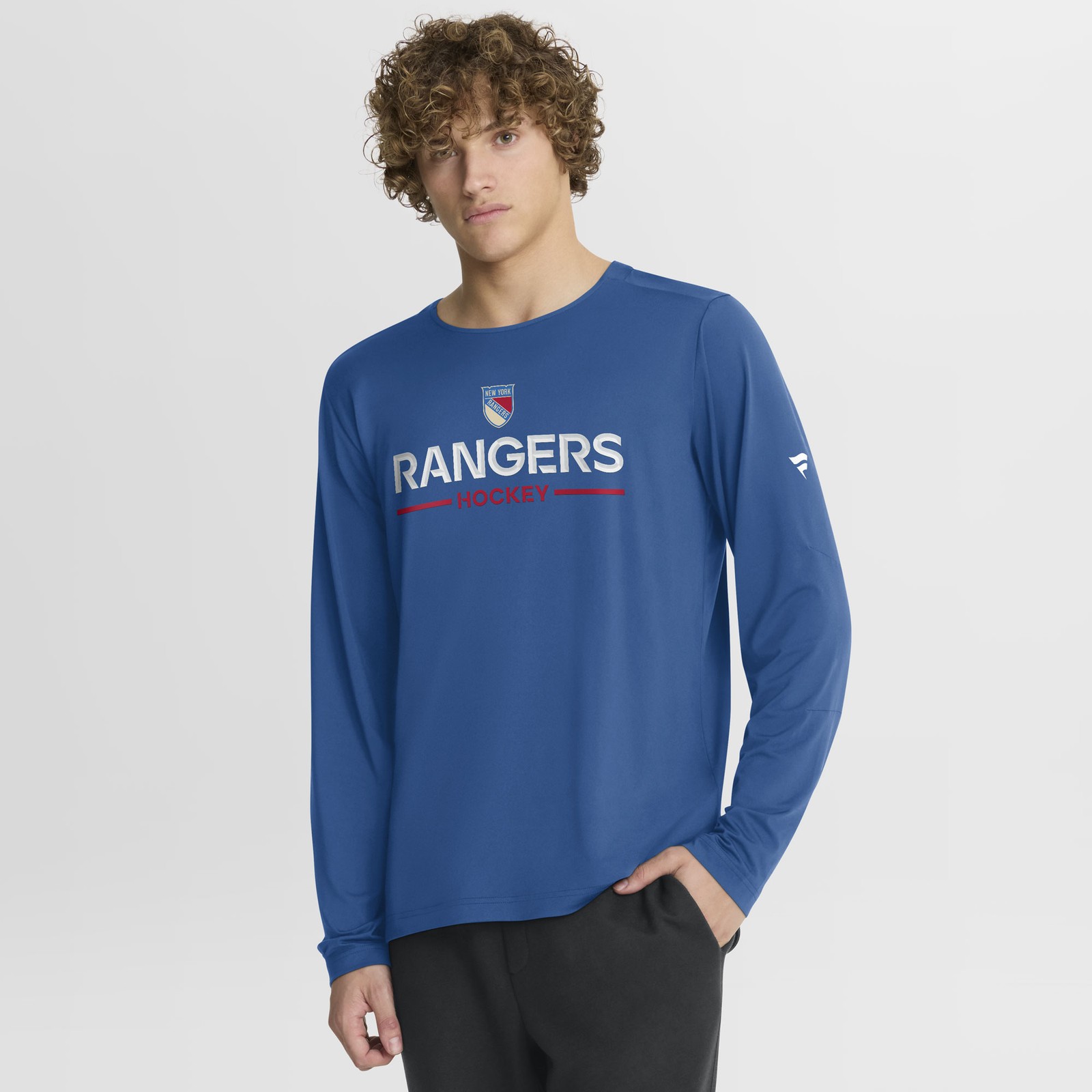 Men’s Fanatics Blue New York Rangers Authentic Pro Rink Centennial Tech Long
