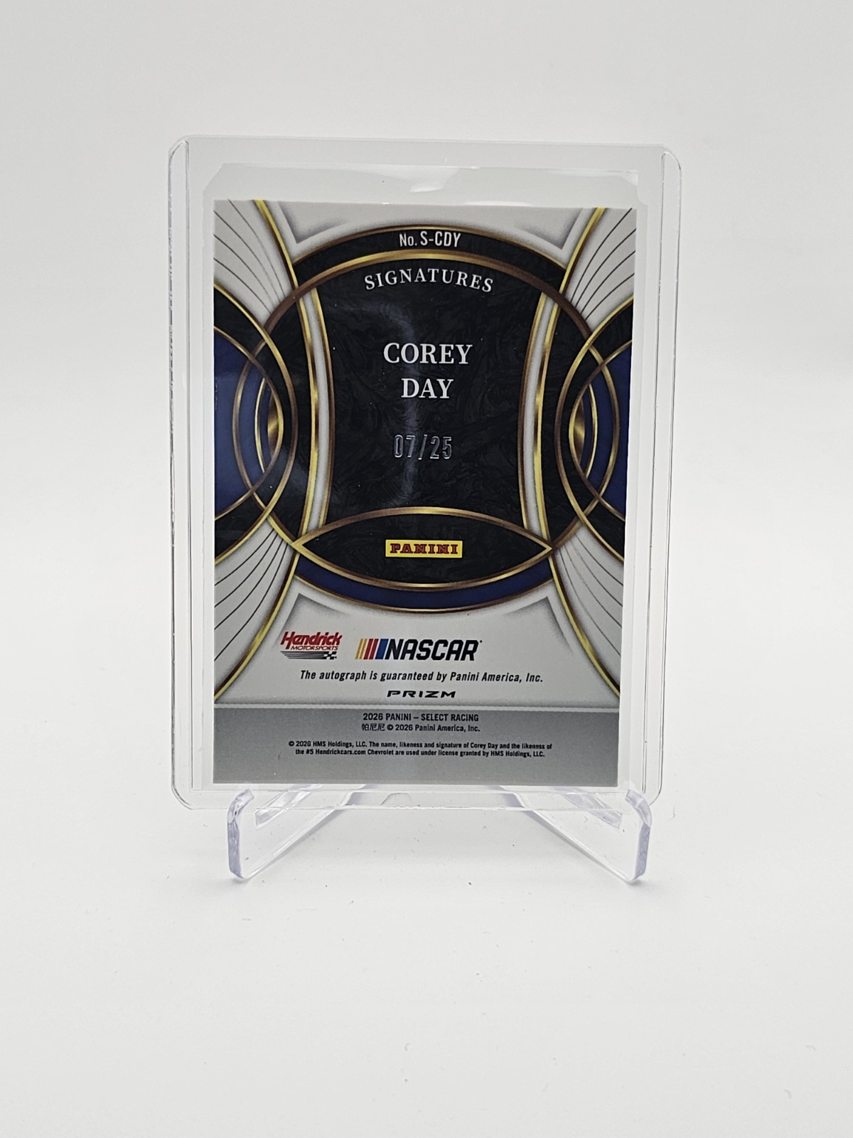 2026 Panini Select Corey Day Signatures Tie Dye Auto /25