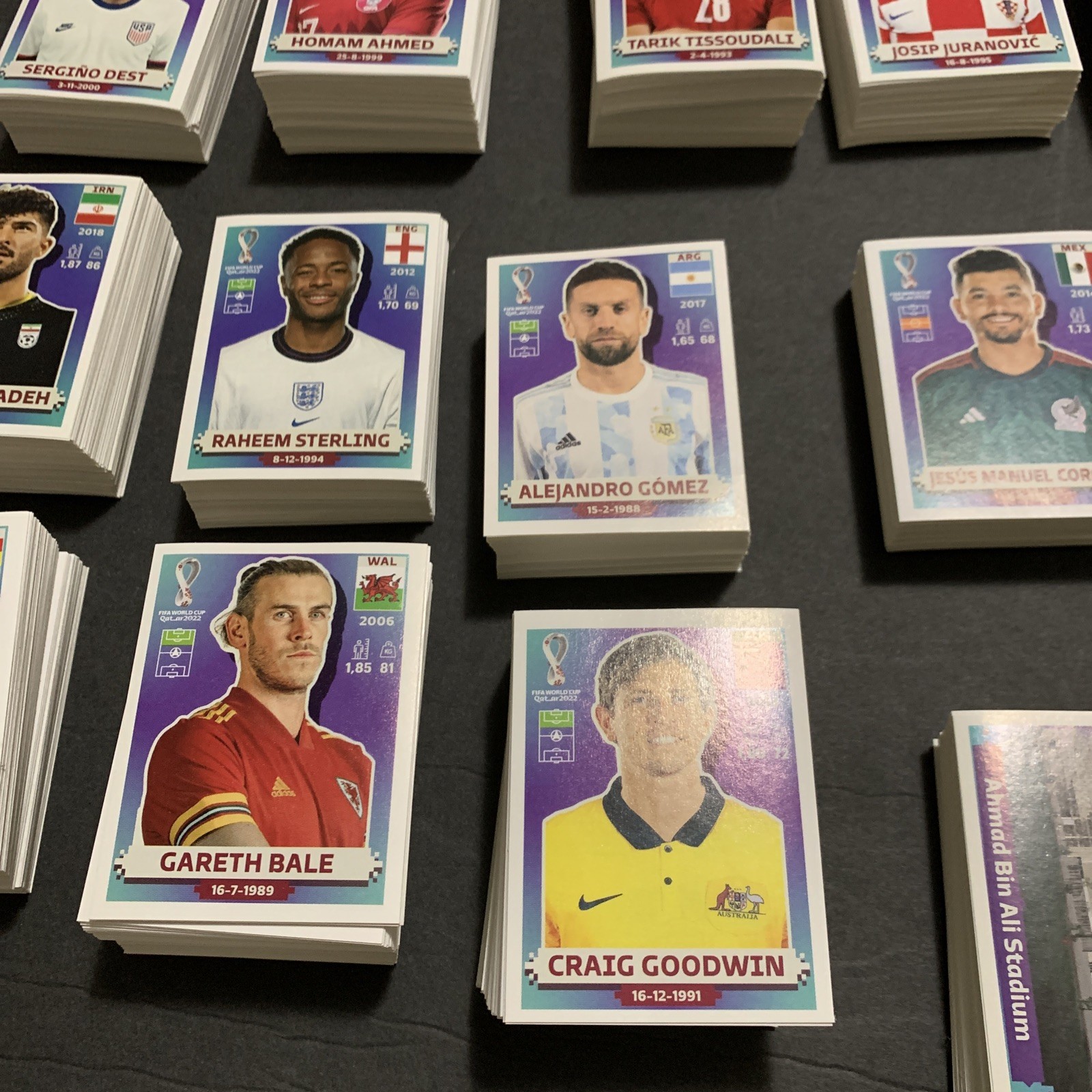 Panini 2022 Qatar Fifa World Cup Stickers Lot Of 100 NO DUPLICATES