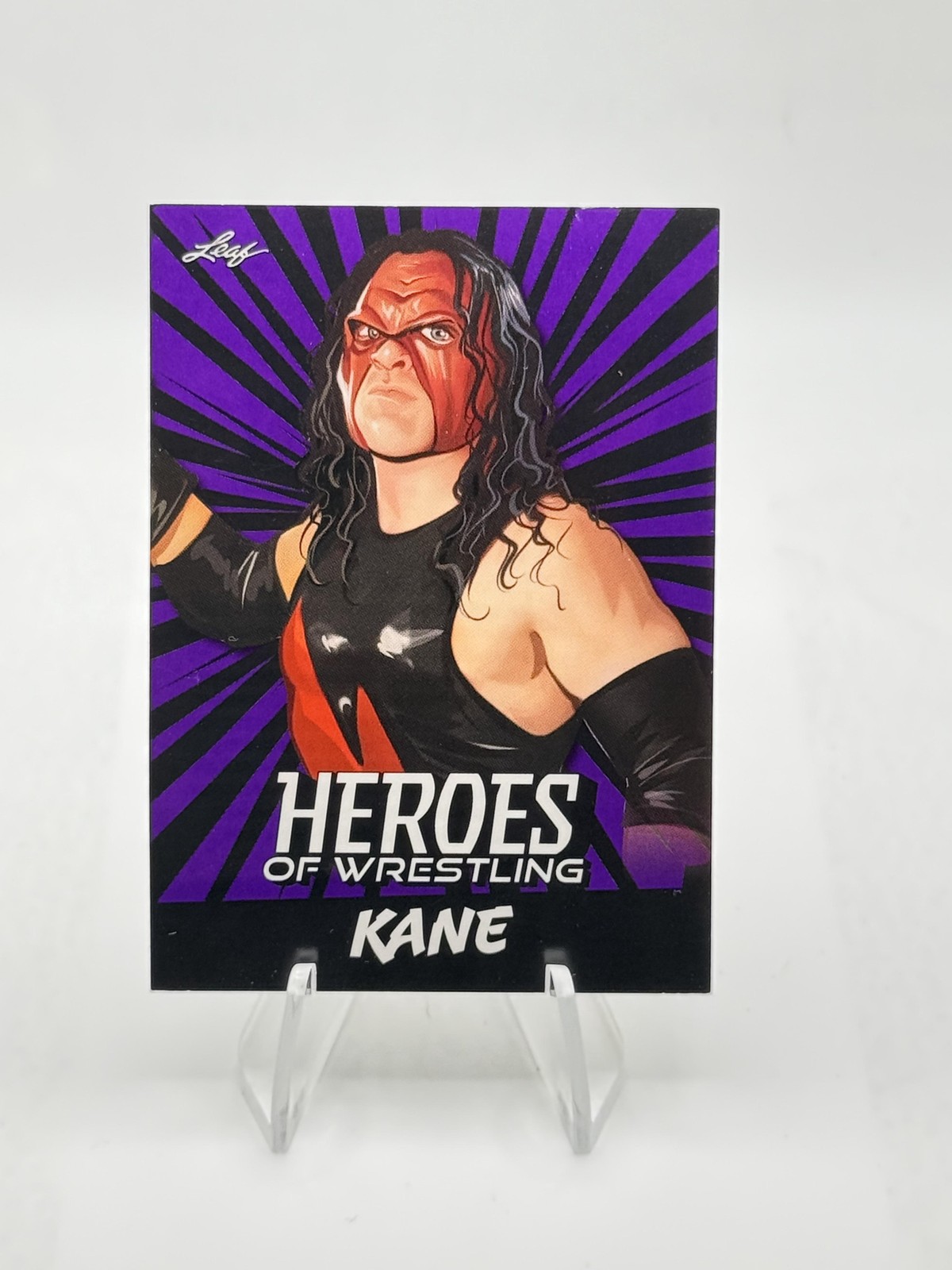 2023 Leaf Heroes of Wrestling Kane WWE #B-6 Purple Variation