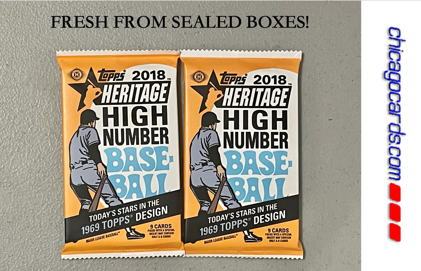 2x 2018 Topps Heritage High Number HOBBY Pack Look4 Acuna Ohtani Soto RC AUTO