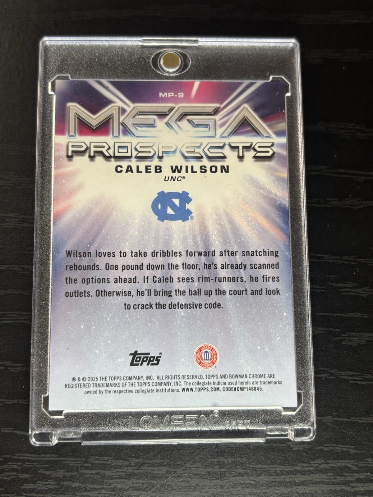 2025 Bowman U Chrome Caleb Wilson Gold Mega Prospects /50 MP-9