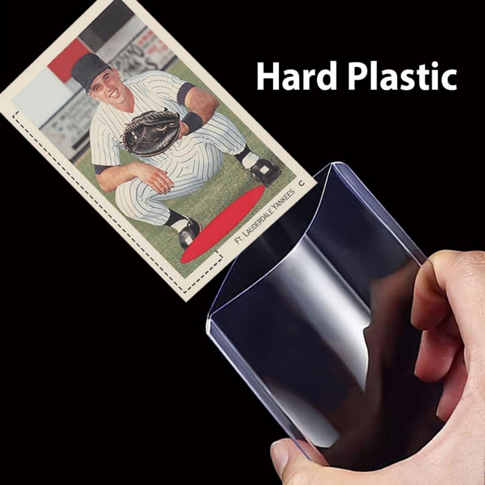 Clear Blue PVC Toploaders 35PT For Baseball Basketball Cards 25/50/100/200pcs US
