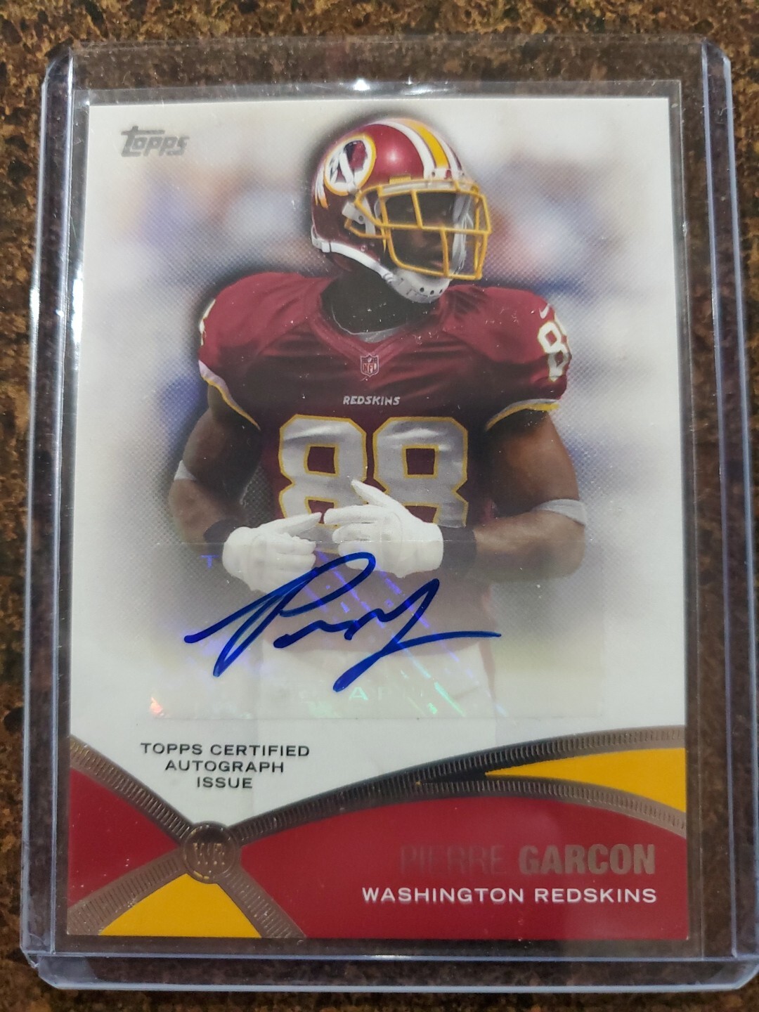 2012 TOPPS Prolific Playmakers Autogragh Card Pierre Garcon Auto Rare