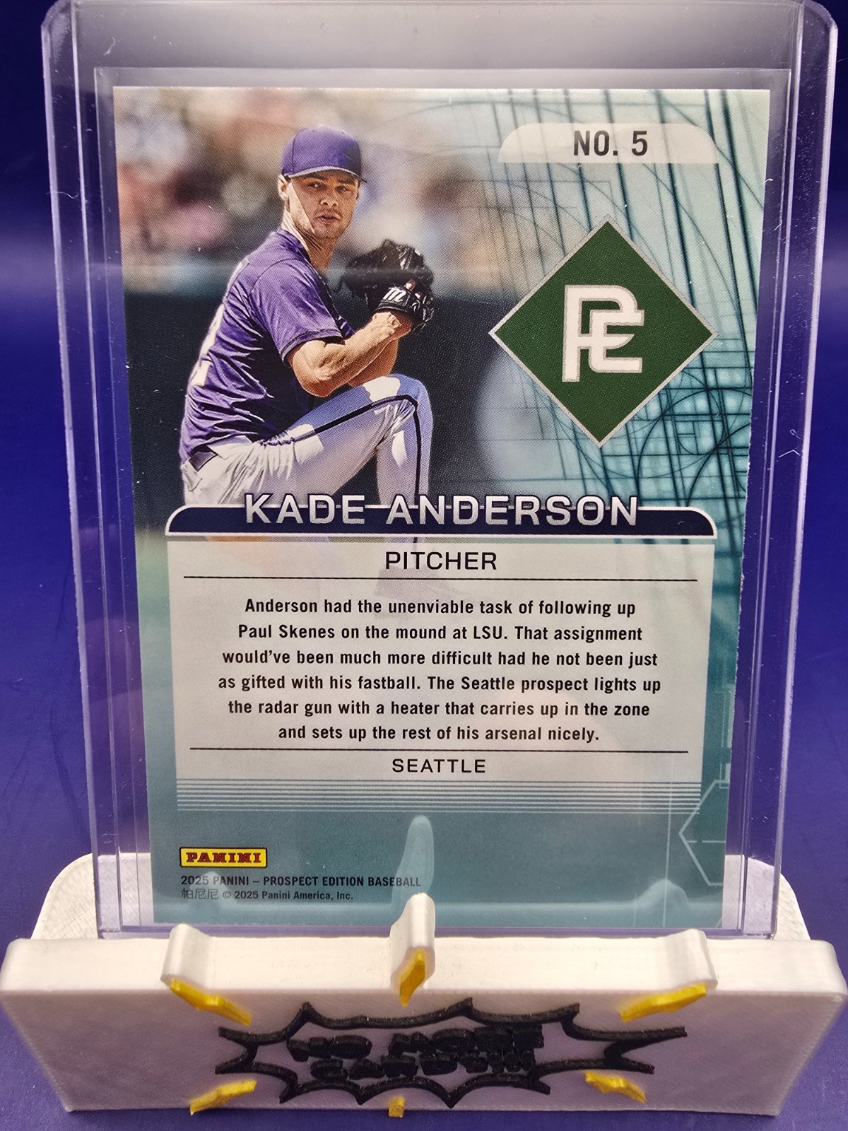 2025 Panini Prospect Edition – 20-80 Scale Kade Anderson #5 (RC)