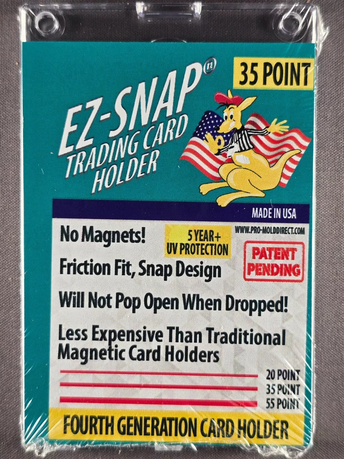 PRO MOLD 4th Gen EZ-Snap Card Holders MADE IN USA All Sizes 35-230pt NO MAGNETS