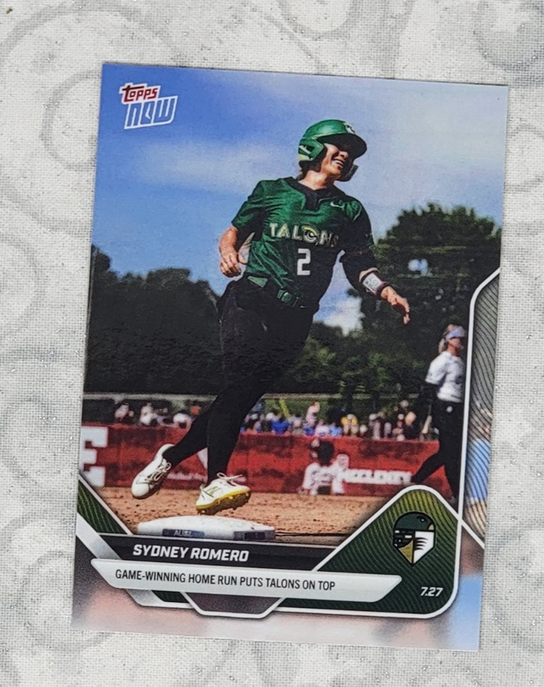Sydney Romero Championship Winning HR 2025 AUSL Topps NOW Card 30