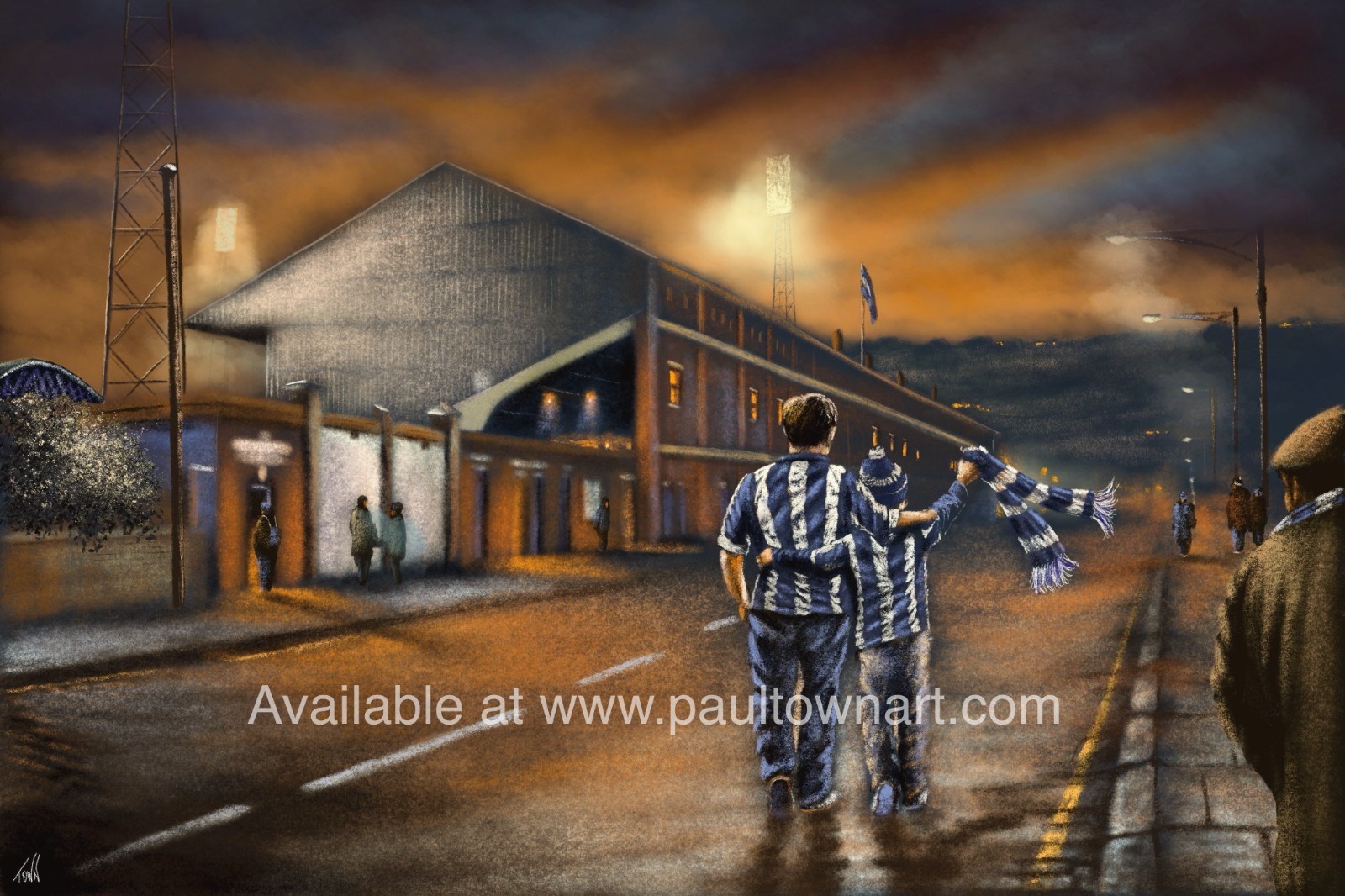 The Good Old Days, Leeds Road, Huddersfield Town – 20” x 30” box canvas print